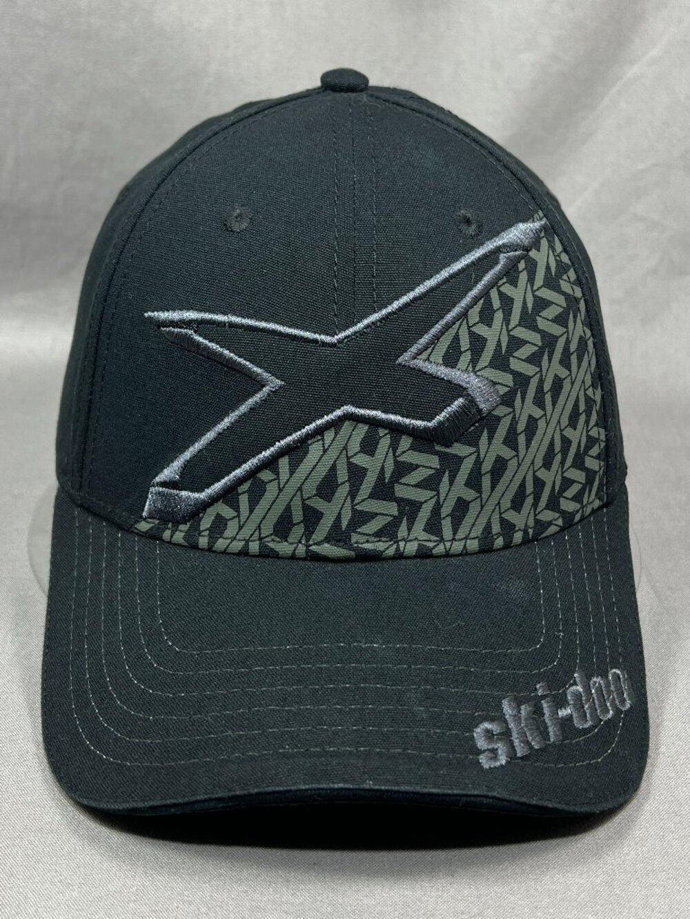 Ski Doo Racing BRP X Team Snapback Hat Black Snowmobile Adjustable Outdoor Mens